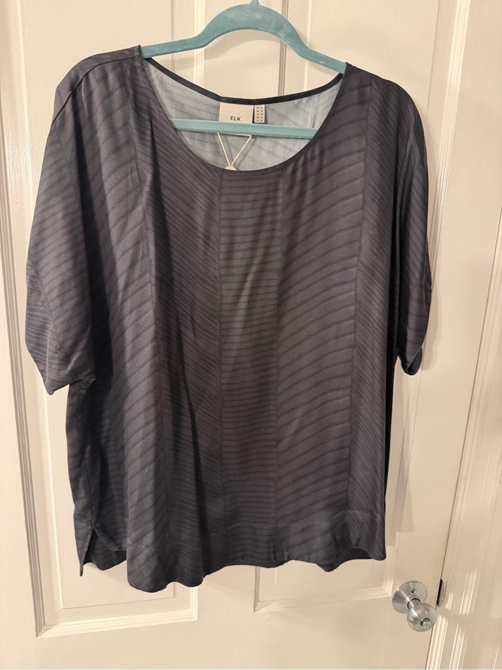 NWT ELK “Volante” Top — Pleat Print